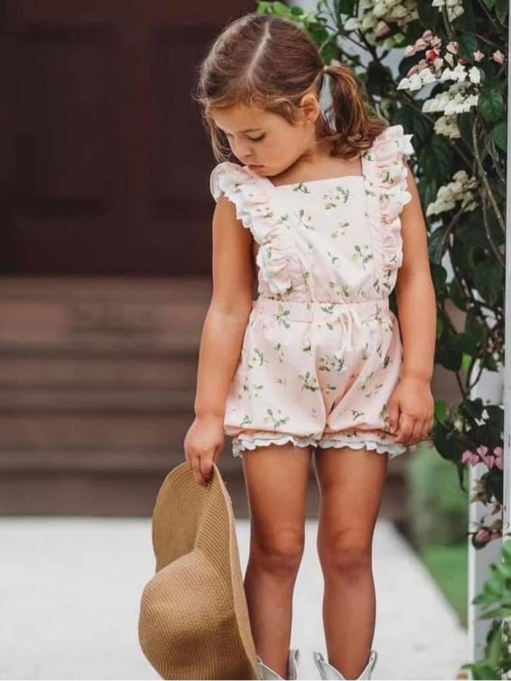 Evelyn Romper Magnolia Blush 5Y